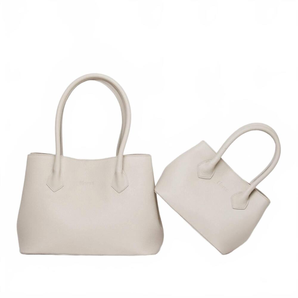 NEW MESCH women's katie tote bag in ivory - Picture 5 of 7